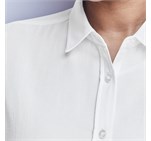Ladies Long Sleeve Oxford Shirt White